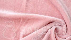 1.Velour fabric in pink