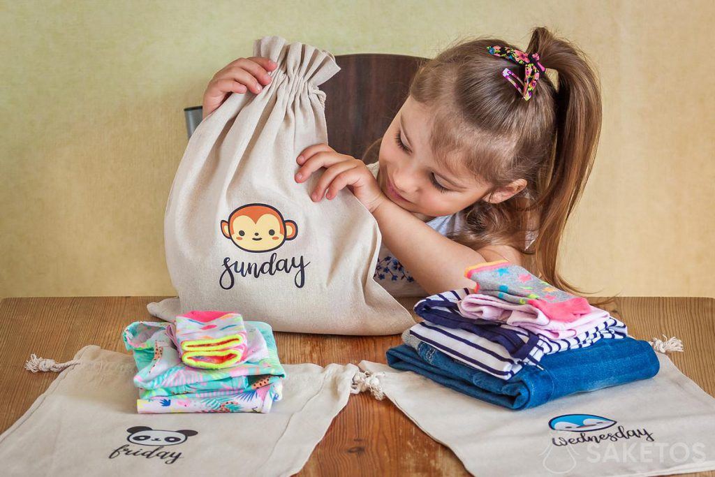 Bags for clothes support preschoolers' independence