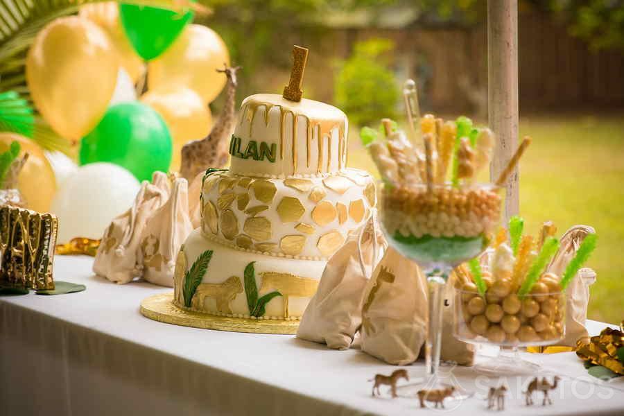 First birthday - one year old with a jungle theme