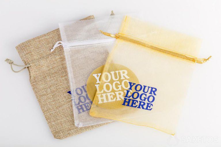 Fabric bags with company logo