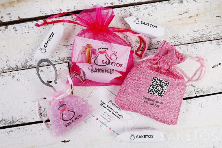 Fabric bags with a company logo - packaging in marketing