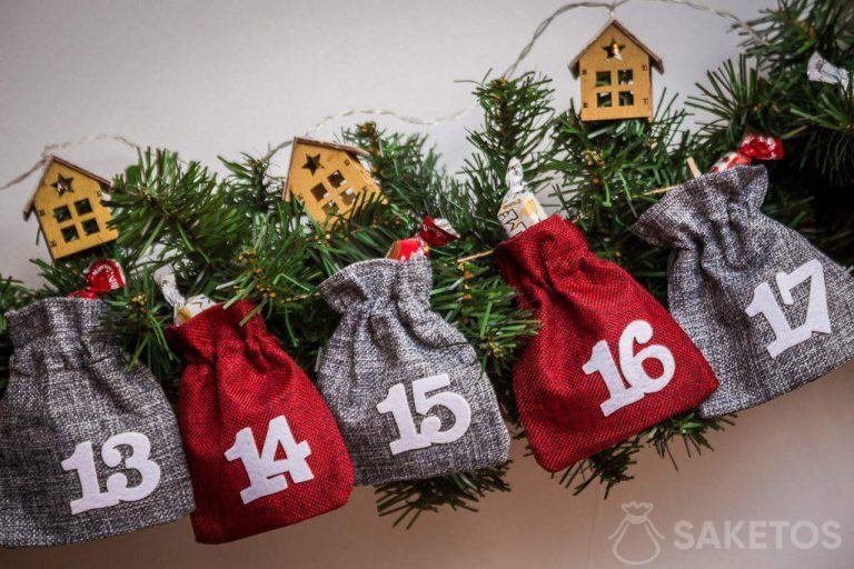 Advent calendar with candies