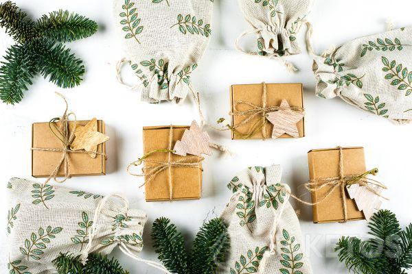 Stylish eco packaging for Christmas gifts