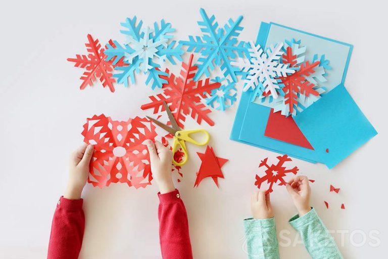 Paper snowflakes - how to make