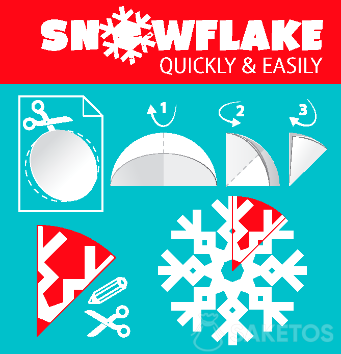How to make snowflakes from paper - snowflakes for a window 