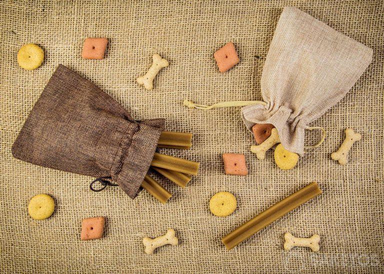 jute bags for dog treats