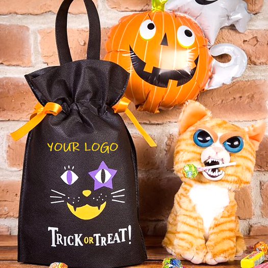 Halloween bags with company logo