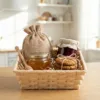Jute bags for honey and gift sets.