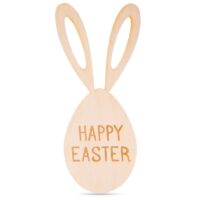 13 x 18 cm jute bag - Easter + wooden Easter egg with ears All products