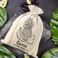 Bag like linen 30 x 40 cm with printing - fruits Linen Bags