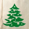 Bag like linen with printing 26 x 35 cm - natural / Christmas tree Linen Bags