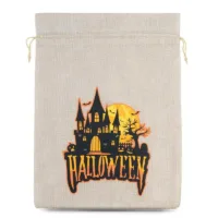 1 pc Large Halloween Burlap Bag (No.2) 30 x 40 cm - light natural 5 Halloween Burlap Bag (No.2) 30 x 40 cm - light natural Jute Bags