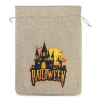 1 pc Large Halloween Burlap Bag (No.2) 40 x 55 cm - natural 3 Halloween Burlap Bag (No.2) 40 x 55 cm - natural Large bags 40x55 cm