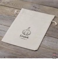 Bag like linen with printing 30 x 40 cm - for garlic (PL) Garden and domestic plants