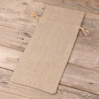 Natural pure linen pouch 16 x 37 cm Dark natural bags