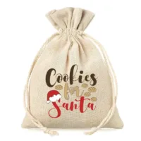 1 pc Pouch like linen with printing 13 x 18 cm - natural / cookies 9 Pouch like linen with printing 13 x 18 cm - natural / cookies Christmas bag