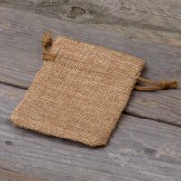 Burlap bag 6 cm x 8 cm - light brown Pet products