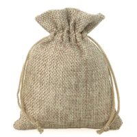 Burlap bag 6 cm x 8 cm - natural Small bags 6x8 cm