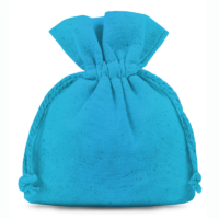 Cotton pouches 10 x 13 cm - turquoise Small bags 10x13 cm