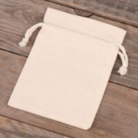 Cotton pouches 11 x 14 cm - natural Cotton bags