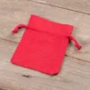 Cotton pouches 8 x 10 cm - red Red bags