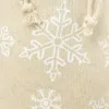 Pouches like linen with printing 13 x 18 cm - natural / snow Printed organza bags