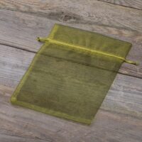 Organza bags 22 x 30 cm - olive green Organza bags