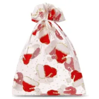 10 pcs Organza bags 8 x 10 cm - Christmas 13 Organza bags 8 x 10 cm - Christmas Home