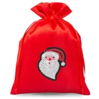 10 pcs Satin bags 13 x 18 cm - Christmas - Santa Claus 19 Satin bags 13 x 18 cm - Christmas - Santa Claus Christmas bag