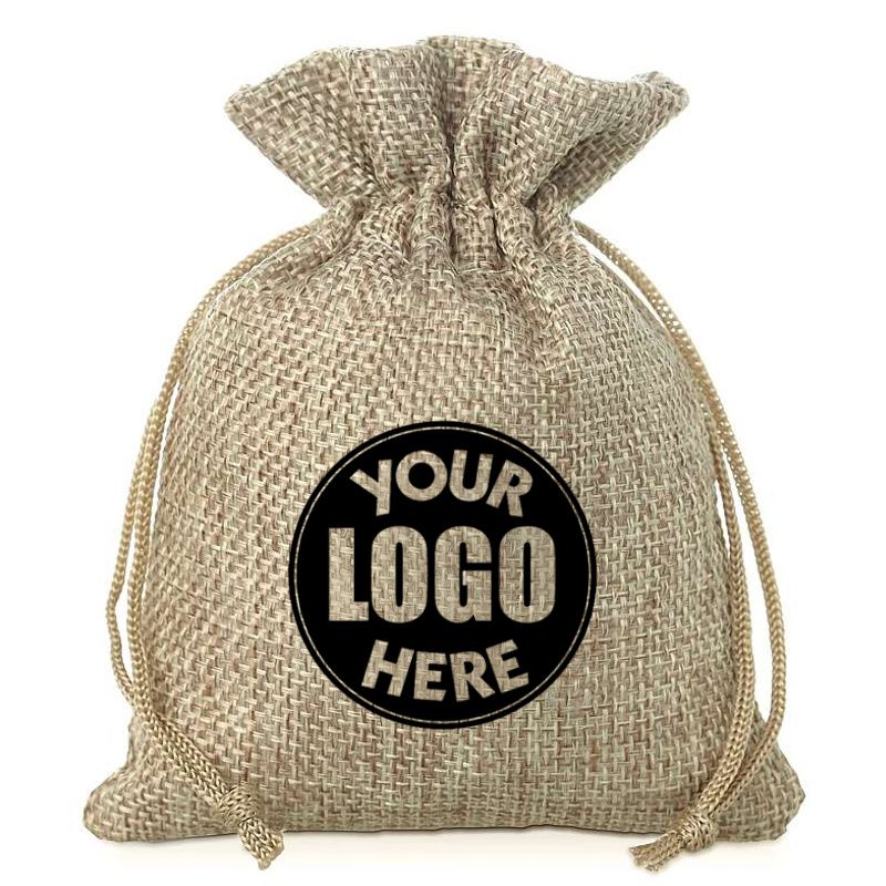 Personalized Sackcloth Bag, store Personalized Gunny Bag, Crossbody Bag, Burlap Tote Bag, Custom Jute Bag With Front Pocket And Inners Waterproof