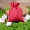Cotton bags 22 x 30 cm - red Large bags 22x30 cm