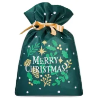 3 pcs Large Elegant Nonwoven Gift Bags 20 x 30 cm - Merry Christmas Design 16 Nonwoven bags sized 20 x 30 cm, with Christmas-themed print Christmas bag