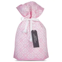 Set of 3 Christmas Nonwoven Bags - 30 x 45 cm, Printed in Pink and White 17 Nonwoven bags sized 30 x 45 cm with Christmas-themed print Christmas bag