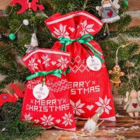 Nonwoven bags sized 30 x 45 cm, with Christmas-themed print All products