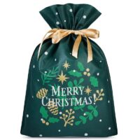 Nonwoven bags sized 40 x 56 cm, with Christmas-themed print Christmas bag