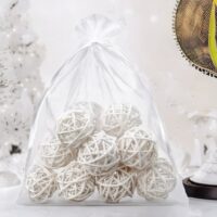 Organza bag 50 x 65 cm - white Organza bags