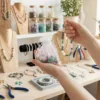 Small organza gift bags perfect for handmade necklaces.