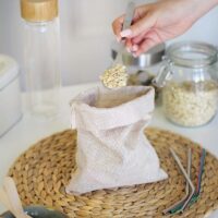 Burlap bag 15 x 20 cm - light natural Lifehacks – clever ideas