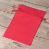 Cotton pouches 15 x 20 cm - red Women's Day