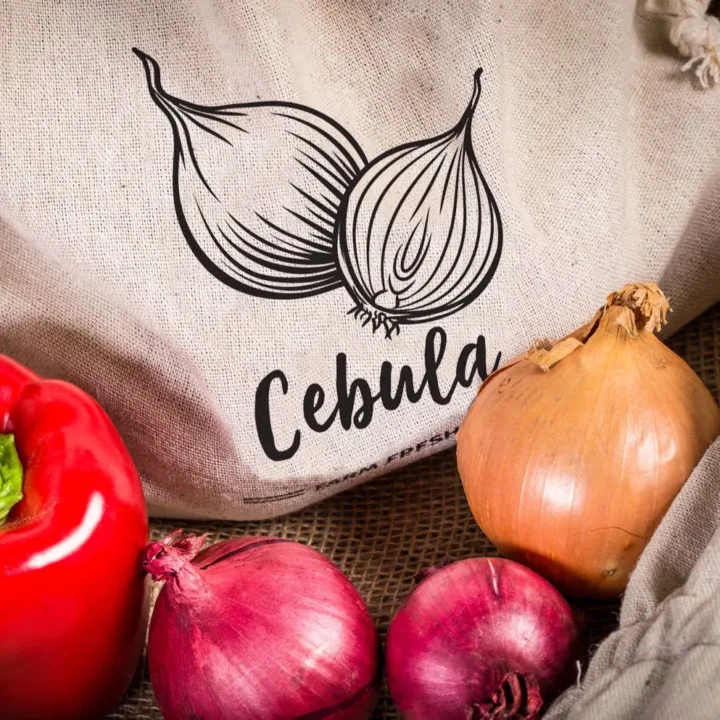 Grocery like linen bags (3 pcs) and cotton shopping bags (2 pcs) (PL) Cotton bags