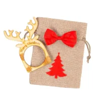 5 pcs Jute pouches for cutlery sized 11 x 14 cm + bows with safety pin + napkin rings 36 Jute pouches for cutlery sized 11 x 14 cm + bows with safety pin + napkin rings Burlap bags / Jute bags