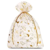5 pcs Large Organza bags 26 x 35 cm - Christmas / 8 28 Organza bags 26 x 35 cm - Christmas / 8 Christmas bag