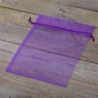 Organza bags 26 x 35 cm - dark purple Large bags 26x35 cm