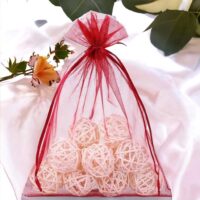 Organza bags 35 x 50 cm - burgundy Large bags 35x50 cm