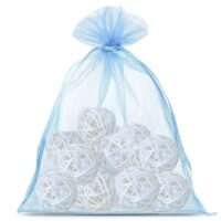 Organza bags 40 x 55 cm - light blue Light blue bags