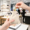 Linen bags as elegant packaging for cosmetics