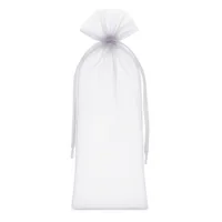 25 pcs Organza bags 11 x 20 cm - white 34