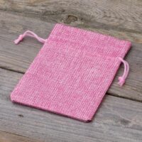 Burlap bag 10 cm x 13 cm - light pink Lavender and scented dried filling