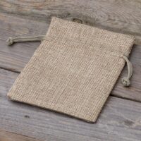 Burlap bag 11 cm x 14 cm - natural