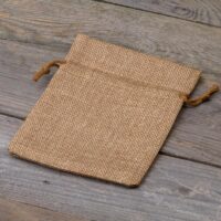 Burlap bag 12 cm x 15 cm - light brown Zero waste